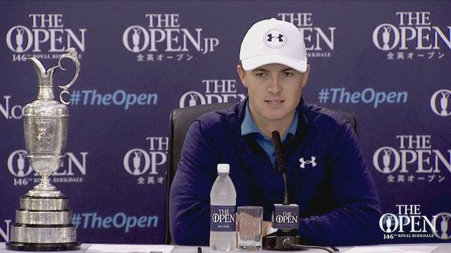 Spieth returns claret jug, faces tough task getting it back