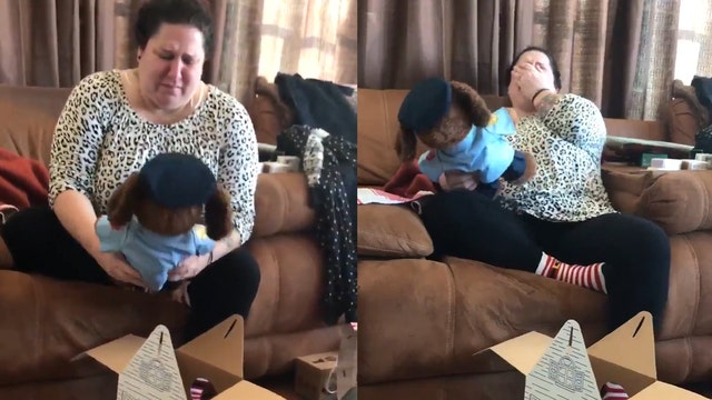 Mom of fallen officer given Build a Bear in police uniform with son's voice