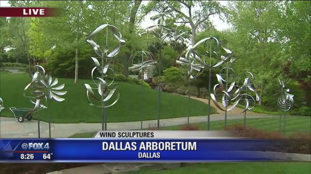 Dallas Arboretum adds wind sculptures