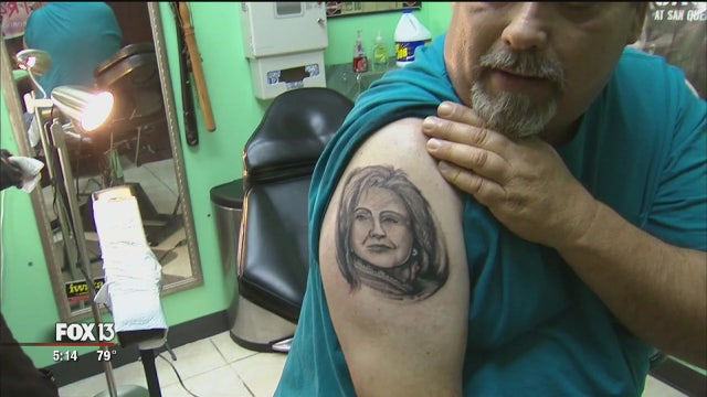Winter Haven man keeps Clinton tattoo after election