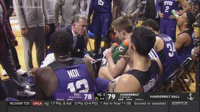 Vanderbilt beats TCU 81-78 in Big 12/SEC Challenge