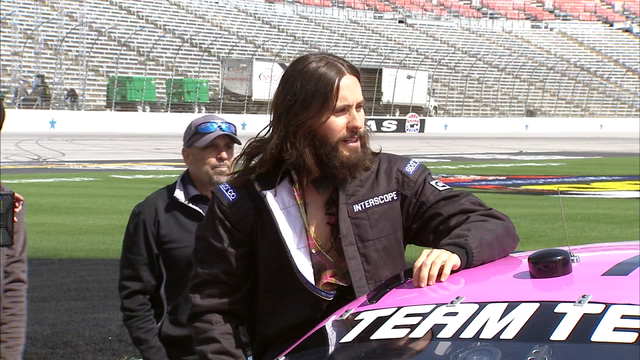 Jared Leto makes pit stop at Texas Motor Speedway for special ride
