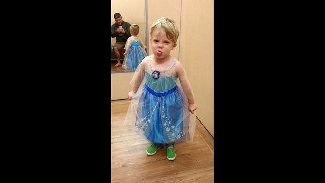 Little boy only wants to be a princess for Halloween this year