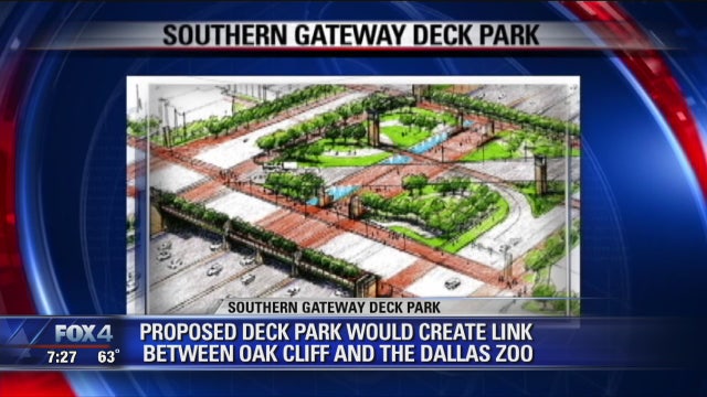 Dallas wants input on plans for a new deck park