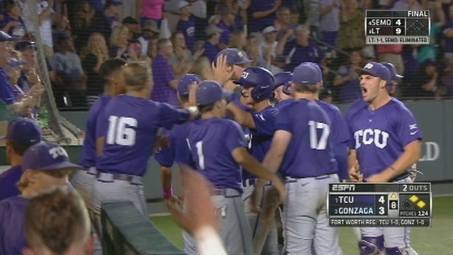 TCU beat Gonzaga 4-3, win from 3rd straight Super Regional
