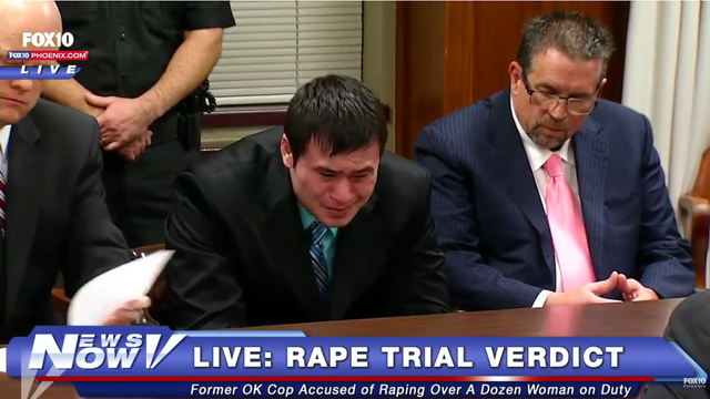 Oklahoma ex-cop guilty of rape in sex abuse case