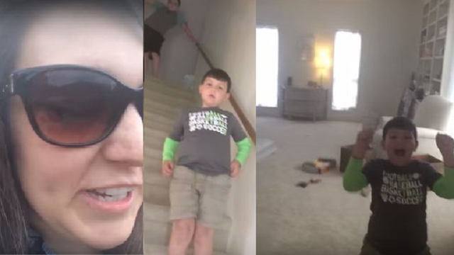 WATCH: The moment a mom tells her son, 7, he finally beat cancer