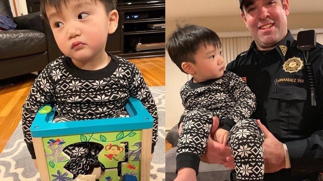 Toddler rescued by police after getting stuck inside toy