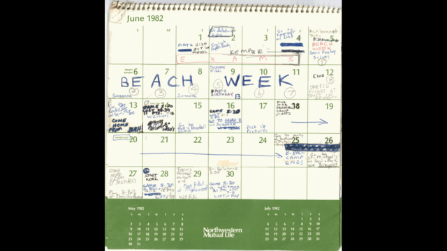 What's in Kavanaugh's '82 calendar: sports, movies, parties