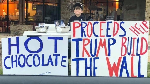 7-year-old boy raises $22,000 for border wall construction, planning lemonade stand for summer