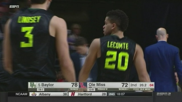 No. 5 Baylor rallies to top Mississippi 78-75