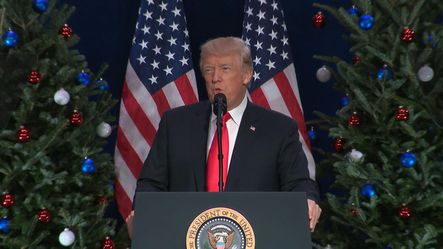 Trump backs McCaskill opponent as he stumps for tax bill