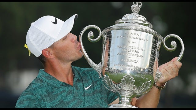 Koepka holds off Woods to win PGA Championship