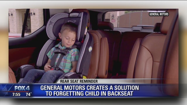 General Motors introduces rear seat reminder