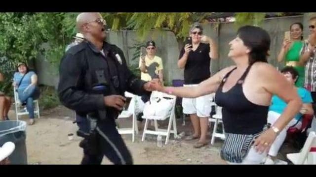 VIDEO: LAPD officer busts a move at Cuban American Music Festival