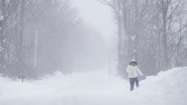 Perplexing video: Michigan man mows lawn in snow