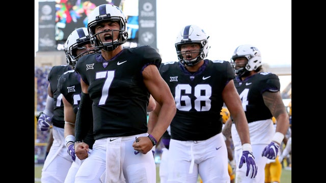 Hill scores 3 ways as No. 8 TCU beats No. 23 West Virginia