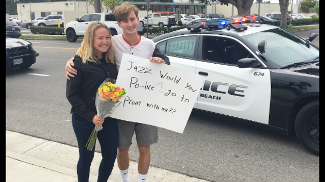 Redondo Beach Police help with teen's 'epic promposal'