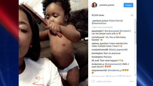 Mom, 1-year-old daughter share adorable 'salon talk' in viral video