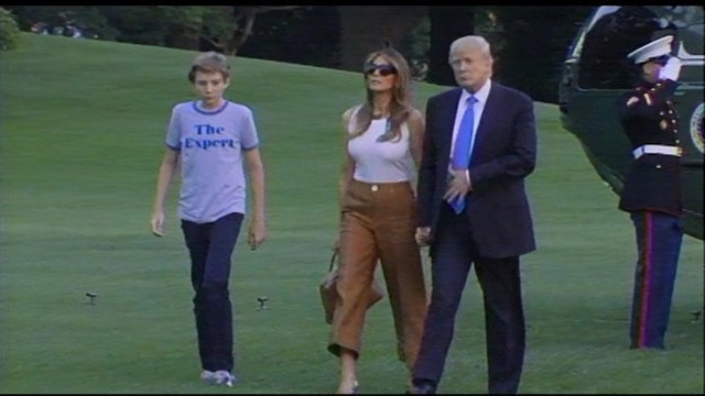 Barron Trump's "The Expert" shirt sells out in less than a day