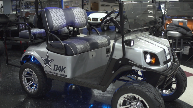 Dak Prescott got this custom golf cart for Christmas