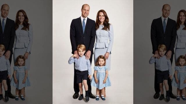 Prince William and Kate Middleton's family Christmas card released
