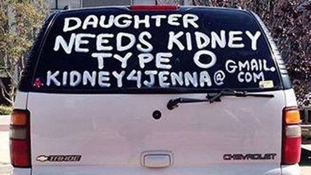 LA mom paints car to help find kidney donor for daughter