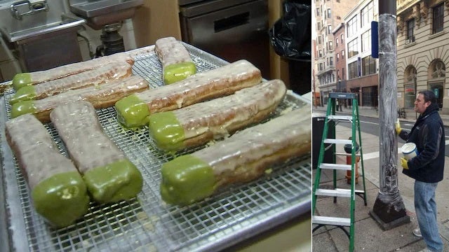 Philadelphia bakery creates 'Greased Pole' themed donut