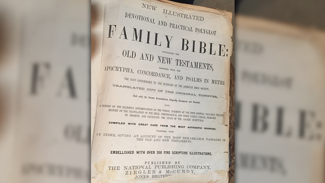 Woman hopes social media will help find family Bible's rightful owner