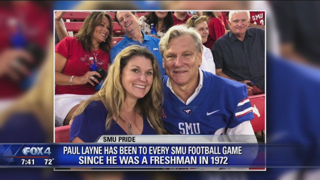 SMU fan attends 500 consecutive football games