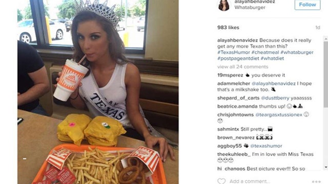 New Miss Texas celebrates pageant win with Whataburger feast