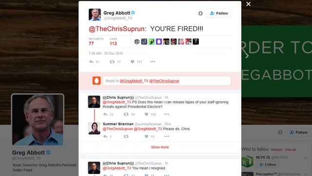 Gov. Abbott to faithless elector: ‘YOU'RE FIRED'