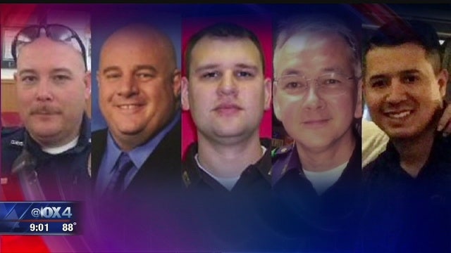 Funeral information for Dallas' fallen officers