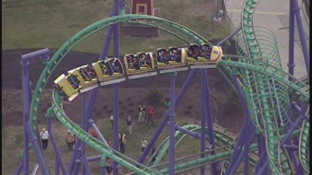 24 people rescued from stalled Joker's Jinx roller coaster at Six Flags America