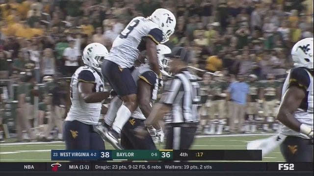 No. 23 West Virginia survives at Baylor, 38-36