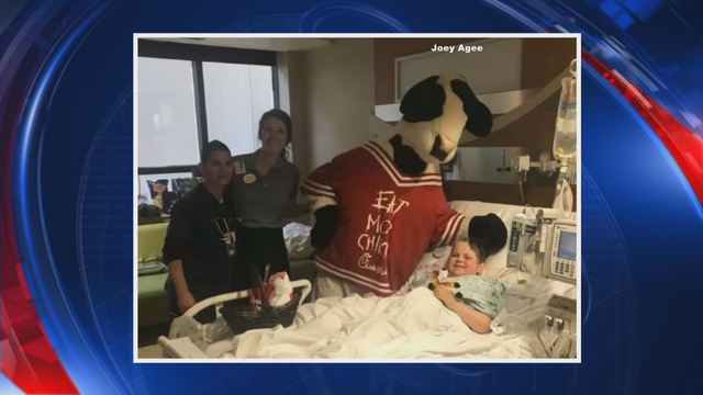 Chick-fil-A makes Easter Sunday delivery for boy with brain tumor