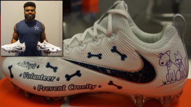 Cowboys' Zeke Elliott to support SPCA with special cleats during Thursday's game