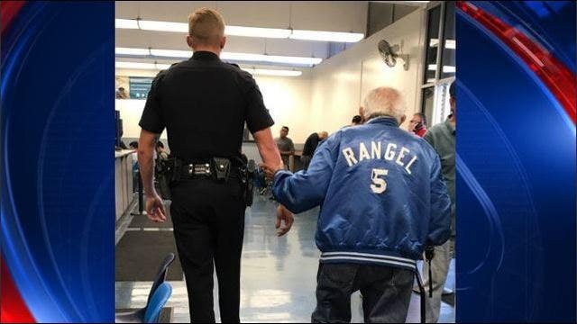 Calif. officer helps elderly man renew ID card at DMV