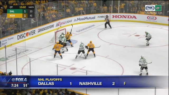 Stars, Predators tied 1-1 heading into game 3