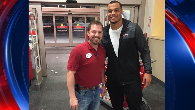 Dak Prescott seen shopping for Christmas presents for children in need
