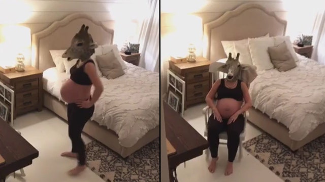 VIDEO: Expecting mother reenacts 'giraffe watch' in hilarious spoof