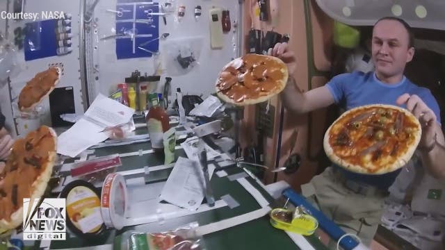 International Space Station astronauts host 'out of this world' pizza party