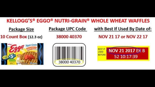 Kellogg's recalls Eggo waffles over listeria concerns