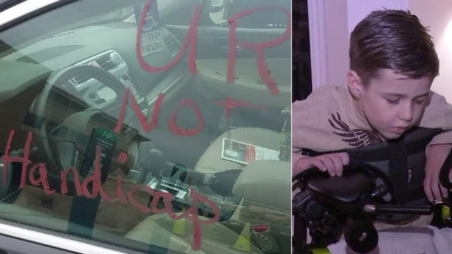 Mother with terminally ill son shamed for parking in handicap spot