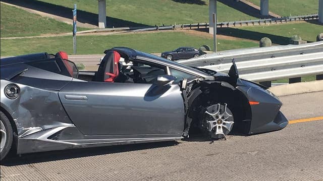 Suspects arrested after crashing Lamborghini during joy ride
