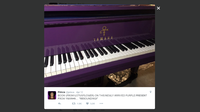 Prince's custom-made purple piano was to go on tour with him