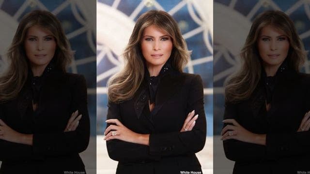 Melania Trump's first official White House portrait revealed