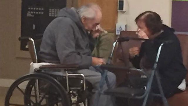Heartbreaking photo of elderly couple forced to separate