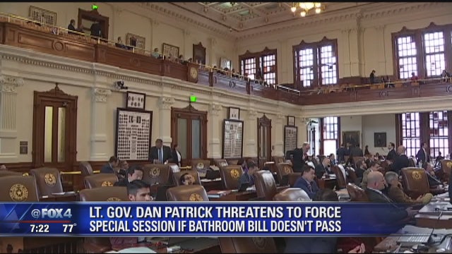 Texas' Patrick backs special session for 'bathroom bill'