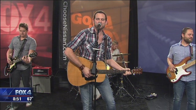 Blane Howard on stage for Texas/OU weekend